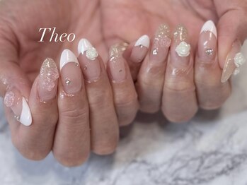 テオ(Theo)の写真/上品・清潔さを大切にしたデザインで、通いたくなる落ち着いた雰囲気のサロン◇透明感有のツヤネイルが好評