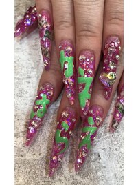 キラキラロングスカルプ