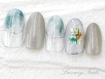 ラグジュアリーネイルズ アカバネ(Luxury Nails Akabane)/涼しげ*初夏ネイル