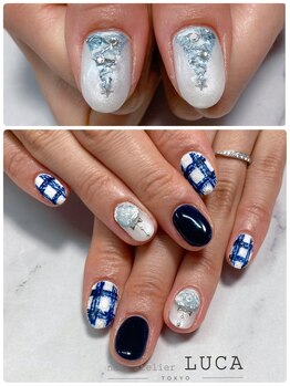 ネイルアトリエルカ(nail atelier LUCA)/M-533 大人可愛いクリスマス