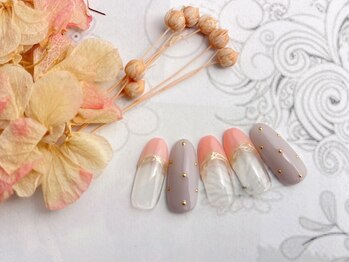 ネイルサロン&スクール ジーナ(GINA)/春色フレンチネイル