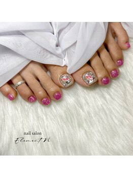 フット2本アート