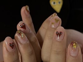ギャルソン × キラキラネイル