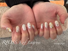 和柄ホワイトネイル