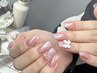 【Handチップ長さだし】ワンカラーorマグネット+大きなパーツ2個　¥9580