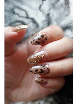 ネイル フライガール(nail FLY GIRL)/レオパードニュアンス