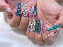 フラッフィーネイル(Fluffy Nail)/スカルプ　アートし放題