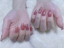 秋色シンプルネイル