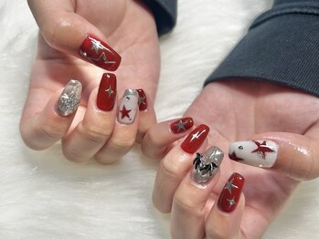 ネイルアンドアイラッシュサロン エスポアール(nail&eyelash salon espoir)/RED STAR★