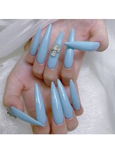 シンプルでも可愛いスーパーロングワンカラー