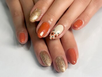 バタフライ 津田沼店(Butterfly)/秋フラワーネイル♪