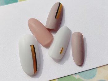 ネイル サロン ターラ 吉祥寺(nail salon Tara)/マットストライプネイル