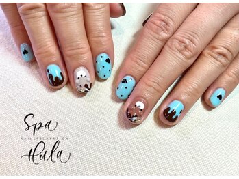 バレンタインネイル