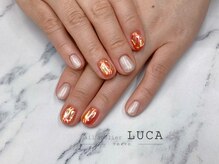 ネイルアトリエルカ(nail atelier LUCA)/W-462 アップルレッド氷ネイル