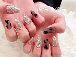 シースルーハートnail