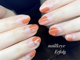 オレンジなニュアンスネイル☆