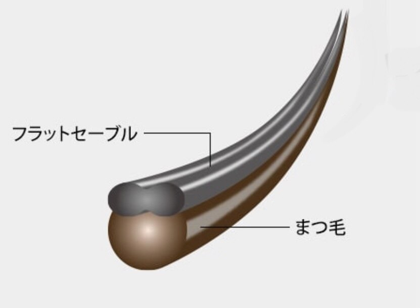 【オフ無料】フラットセーブルラッシュ上120本まで ￥5600