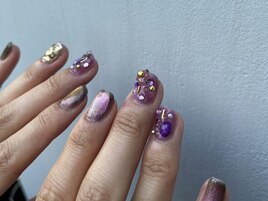 マグネット/パープルネイル