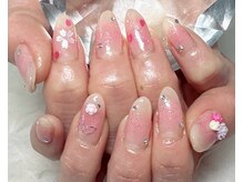 ジェー エス シー ネイル(J.S.C.nail)/チークネイル/春ネイルデザイン