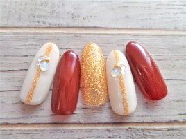 ゴールドラメライン