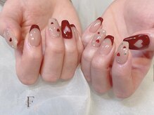 フルゥ エビス(fl EBISU.)/ハート/バレンタインネイル