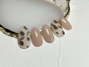 エスビューティー(es.beauty)/ピンク×レオパード