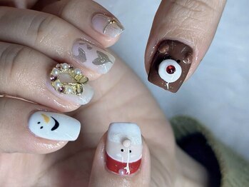ネイルズバー 新宿店(Nails Bar)/キュートクリスマスネイル