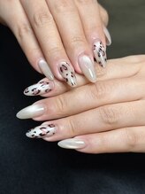 アモールビューティー 新宿店(Amor Beauty)/長さだしアート4本可愛いネイル