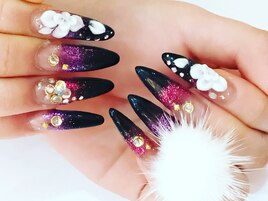 成人式ネイル スカルプネイル
