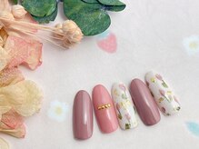 ネイルサロン&スクール ジーナ(GINA)/手書きチューリップネイル