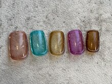 シープラスエー(C+A)/ガラス風グラデーションネイル