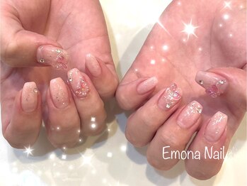 エモナネイル 博多駅前(Emona Nail)/ふわモテちょうちょネイル