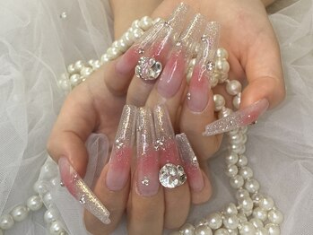 アルスネイル(Ars nail)の写真/パーツをふんだんに使ったやり放題コースが大人気!【スカルプやり放題180分￥18000】チップ長さだしも◎