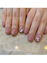 Mネイルアンドカフェ シェレステ/人気のお花ネイル♪