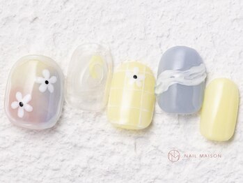 ネイルメゾン 新宿店(NAIL MAISON)/カラフルお花ぷっくり￥10550