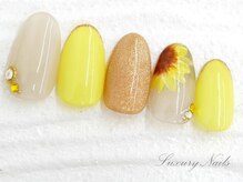 ラグジュアリーネイルズ カワグチ(Luxury Nails Kawaguchi)/キュート*向日葵Nail