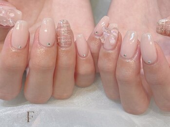 フルゥ エビス(fl EBISU.)/ワンカラー/ツイードネイル