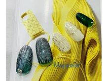 ネイルサロン マジックガール(Nail Salon MagiqueGirl)/グリーン　ホワイト