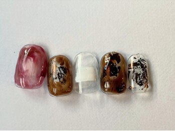 アイネイルズ 梅田店(I nails)/ホイルぬりかけもやもや