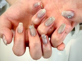 大人ぷっくりニュアンスネイル☆