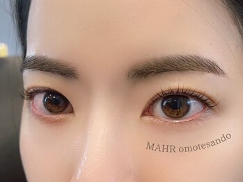 マール 表参道店(MAHR)の写真/〈人気NO.1〉まつげパーマ×アイブロウスタイリング★美しい上向きまつげ&美眉毛で朝のメイク時間を短縮♪