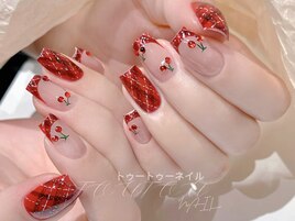 赤チェックxチェリー