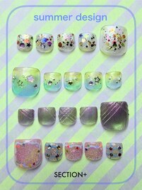 フットネイル定額デザイン