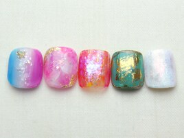 夏フットネイル