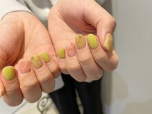 ネイルズ ララ(nails Lala)/爽やかピスタチオ。
