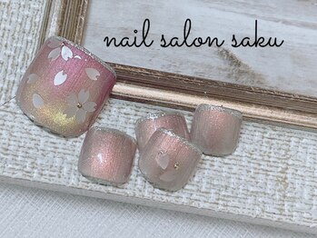 サク(saku)/フットネイルも桜