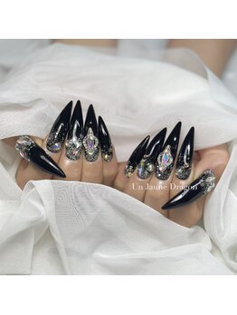 アン ジョーヌドラゴ/【ロングネイル】ブラックネイル