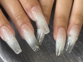 キュアチュラル(cureChuRal)の写真/カラー・パーツ300種類以上☆おまかせデザイン大人気◎福山希少のエアブラシ導入◎GAL NailはcureChuRalへ!