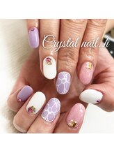 クリスタルネイル ゆめタウン博多店(CRYSTAL NAIL)/フラワーアートネイル