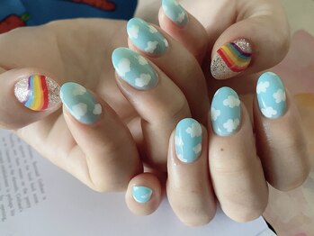 ブランネイル(blanc nail)/手書きアート*